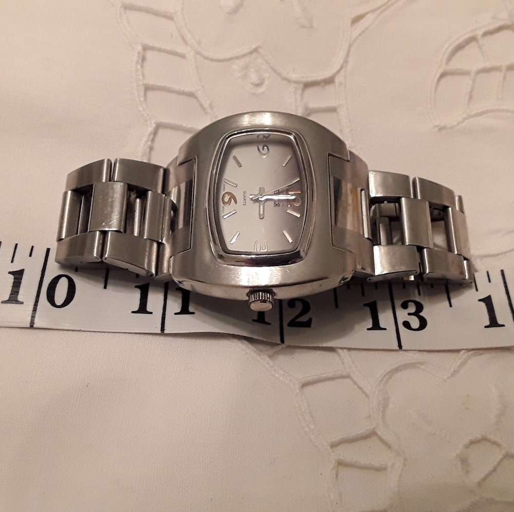 NEW WITHOUT TAGS MEN”S FIGARO MILANO STAINLESS STEEL QUARTS WATCH - Picture 5 of 12